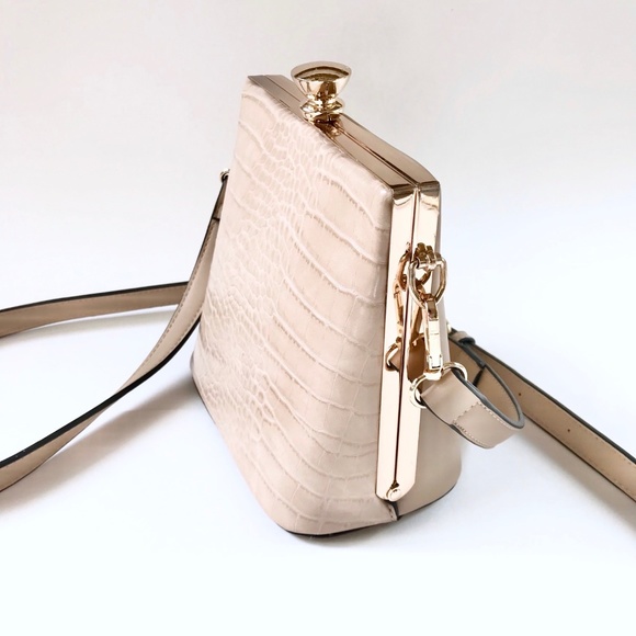 Crossbody Bag Nude Vegan Leather - Picture 3 of 8